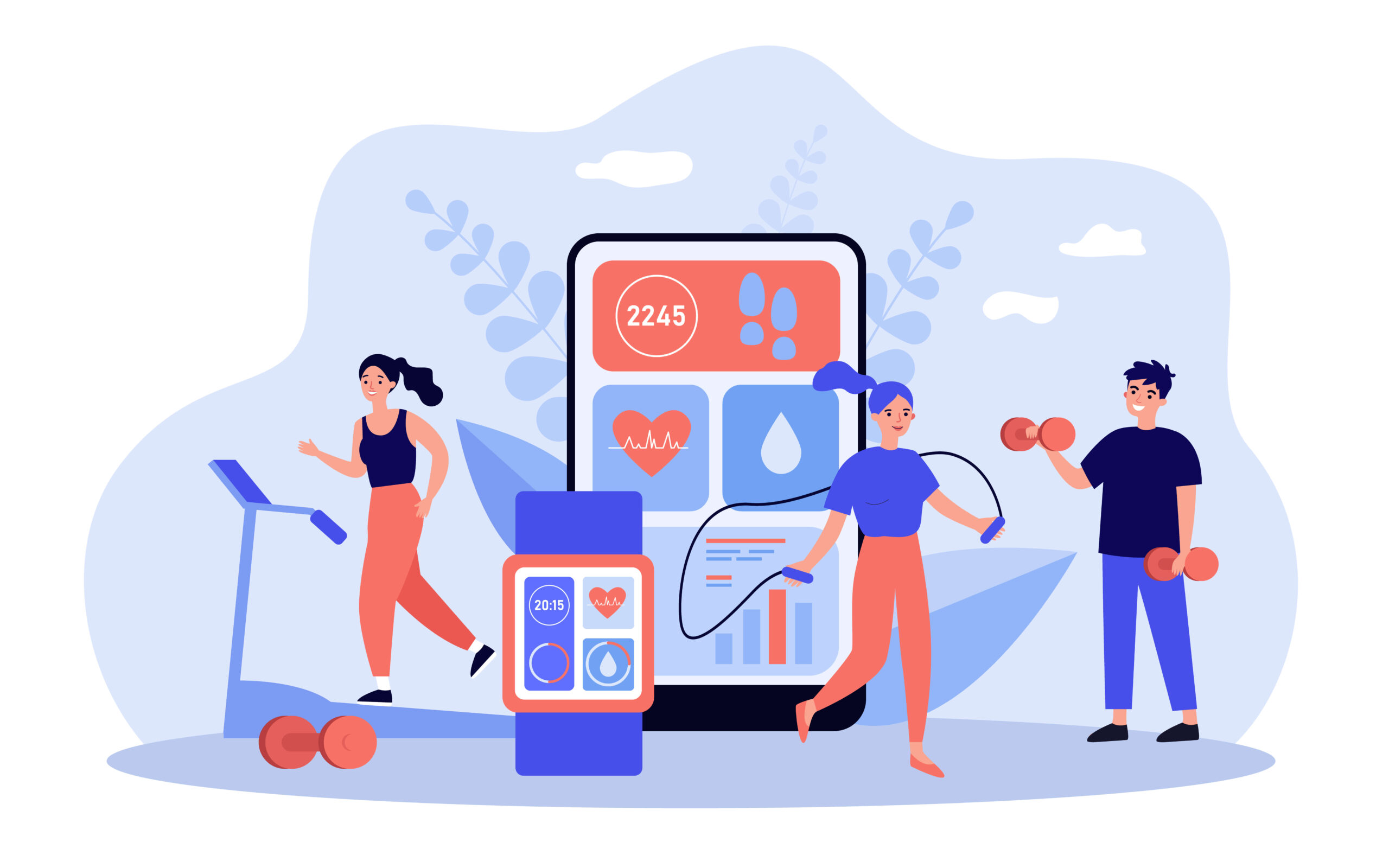 BMI calculator illustration